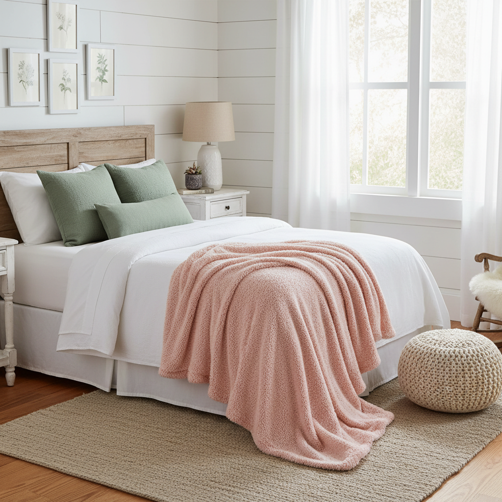Light Pink Fleece Throw Blanket for a Girls Room: What Actually Works in a Real Kid's Space