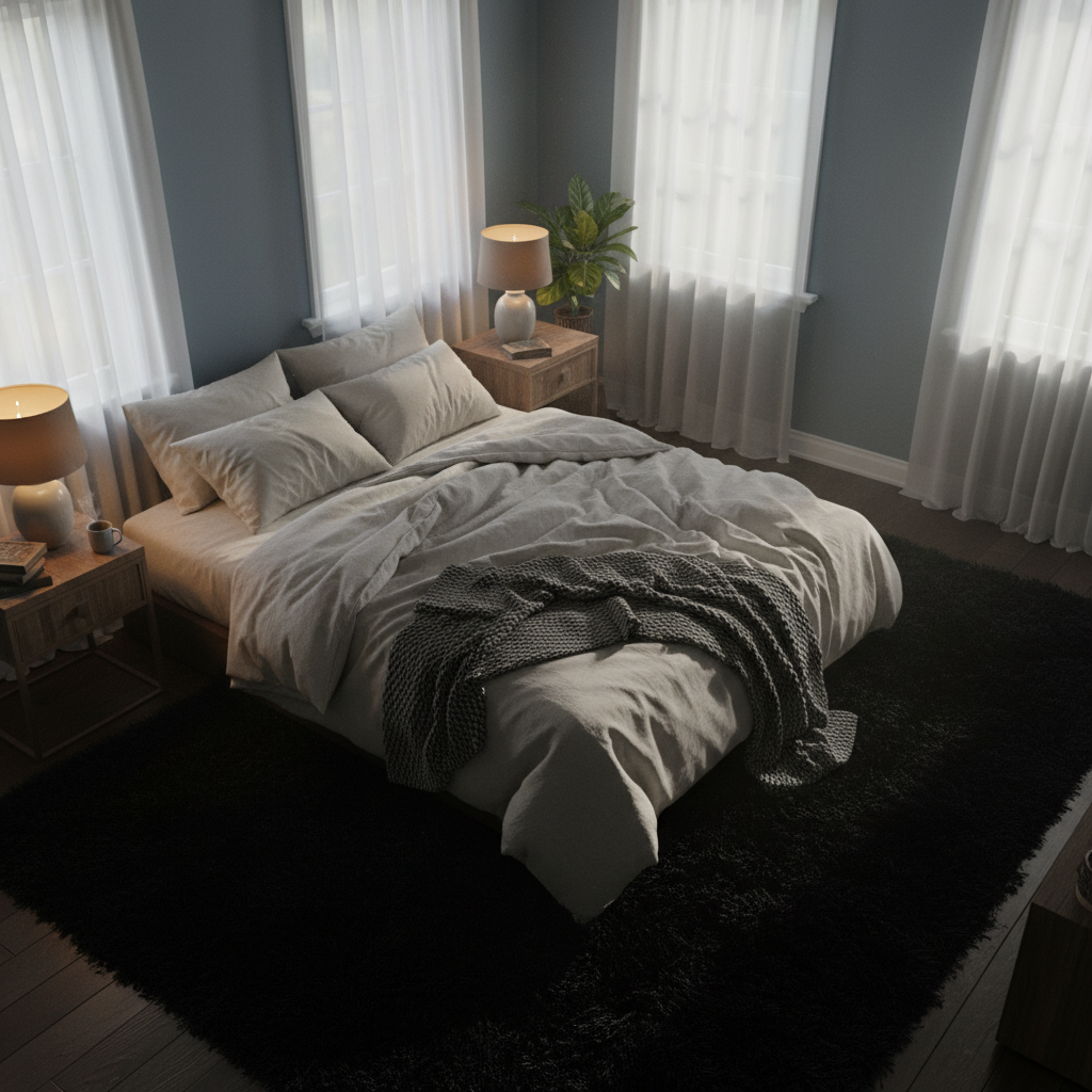Fluffy Black Shag Rug Sizing Decoded: How to Pick the Right Pile for Small Bedrooms, Large Loft Spaces, and Aesthetic Teen Rooms