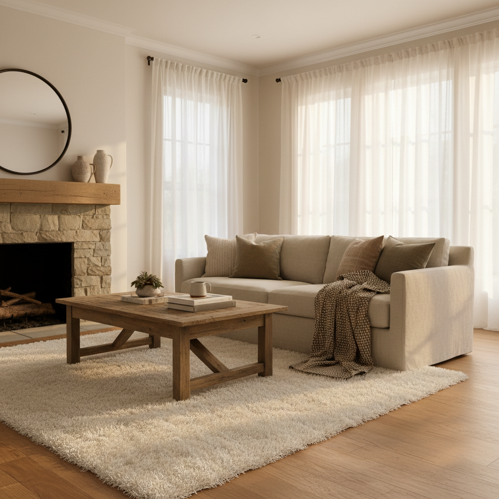 Soft Shaggy Area Rug in the Living Room: A Room-by-Room Guide to Choosing the Right Pile, Size, and Style