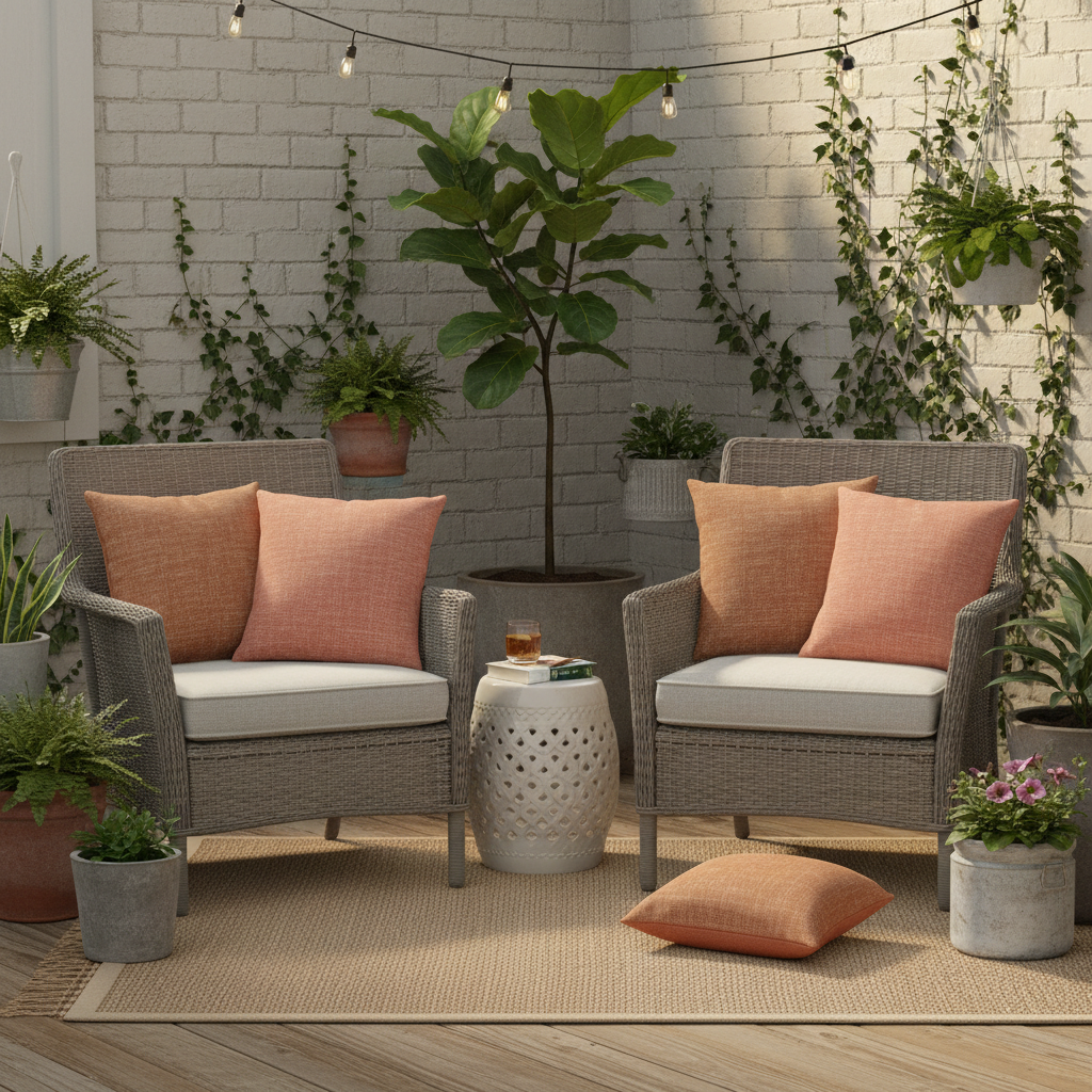 Small Space, Big Impact: How to Use Decorative Outdoor Throw Pillow Covers on Your Patio