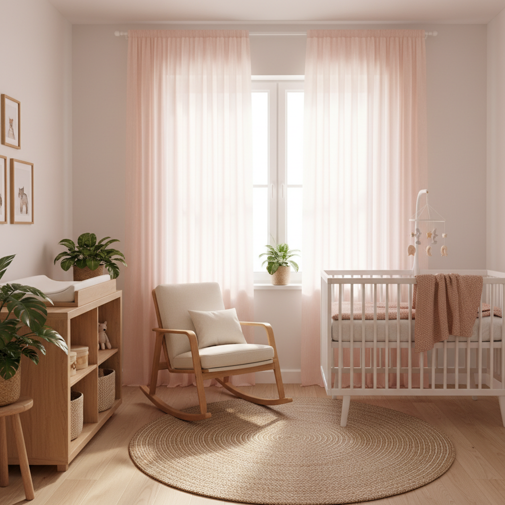 Light Pink Sheer Curtains for a Girls' Bedroom or Nursery: What Actually Works in Small, Light-Sensitive Rooms