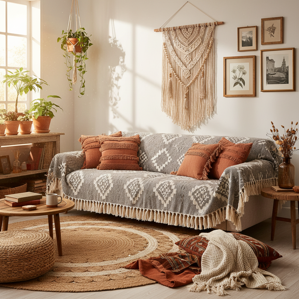 How Much Style You Trade for Protection in a Bohemian Aztec Couch Cover for Your Living Room