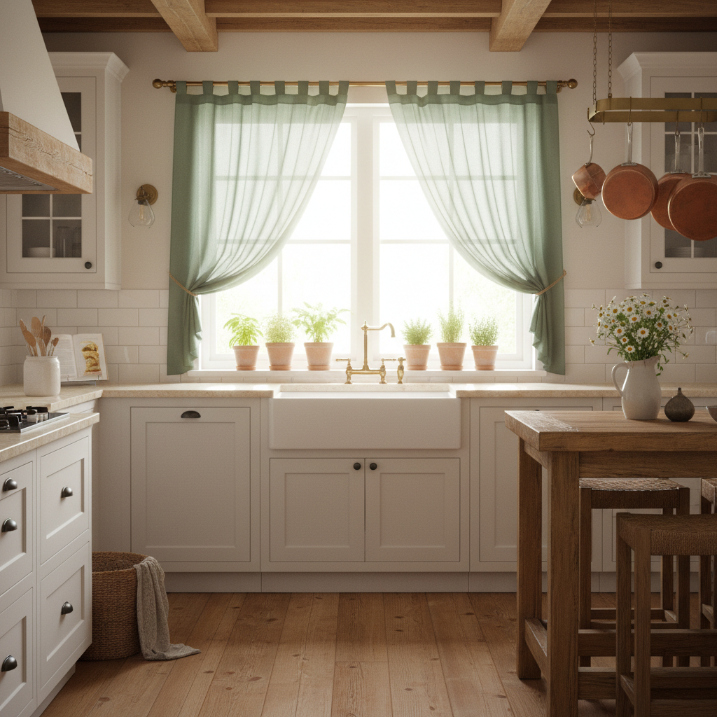 Sheer Green Cafe Curtains for Nursery & Kitchen: What Actually Works in Low-Light Rooms