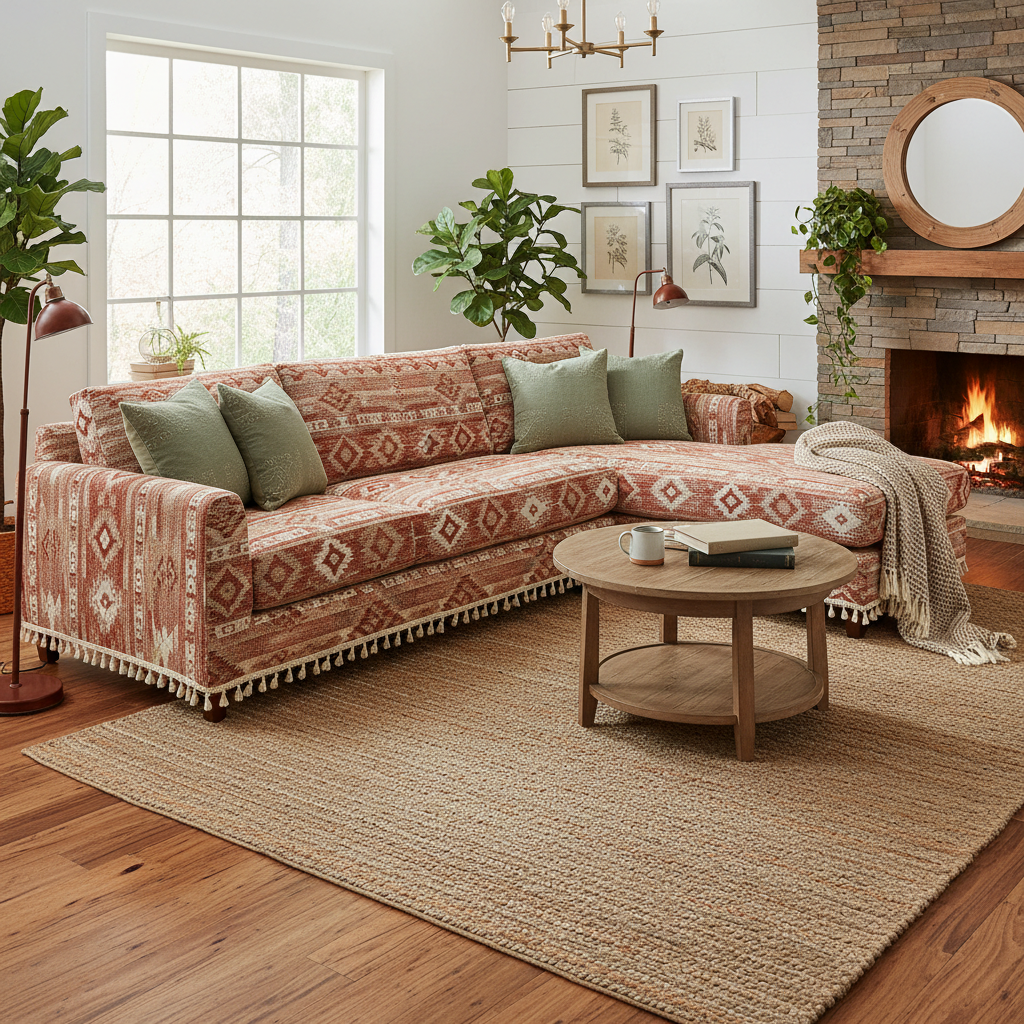 What a Plain Slipcover Cannot Do: High-Traffic Pet Households, Where Boho Aztec Sofa Slipcover Designs Take Over