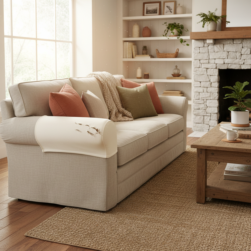 Sofa Armrest Covers You Only Need Once a Season: Protecting Your Chairs from Scratches, Not Hiding Use Wear