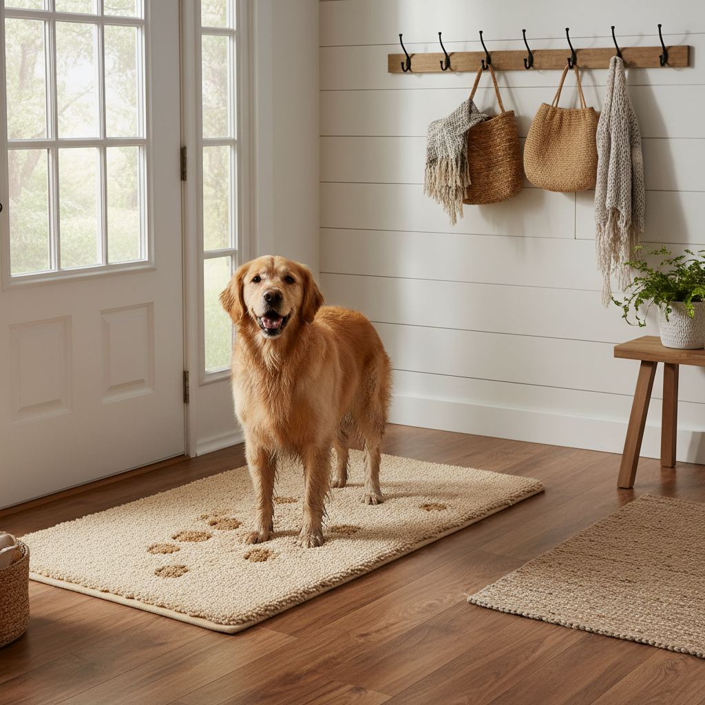 From Muddy Chaos to Clean Entryway: A Step-by-Step Absorbent Dog Door Mat Guide for Pet Owners