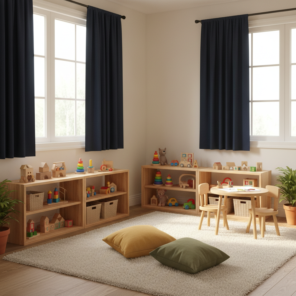Bright Playrooms In, Nap-Time Chaos Out: What Shorter Blackout Curtains Traded Away in Kids' Spaces
