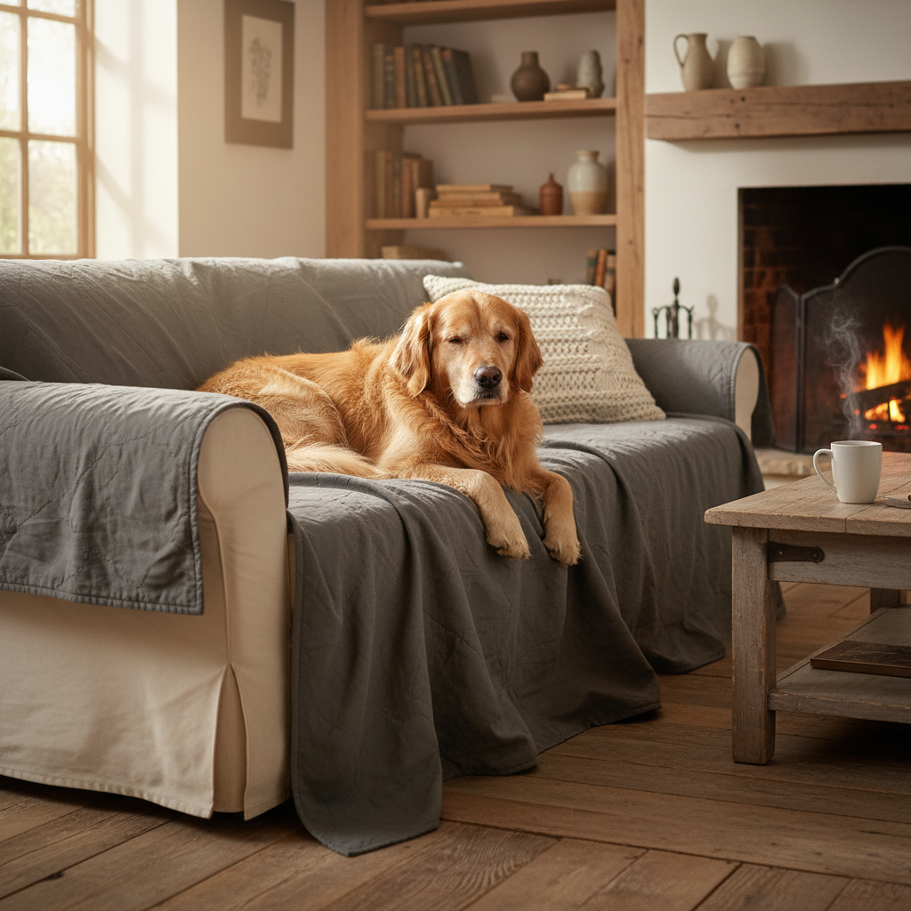 Waterproof vs. Water-Resistant vs. Regular Throw: What Actually Protects Your Sofa from Pets