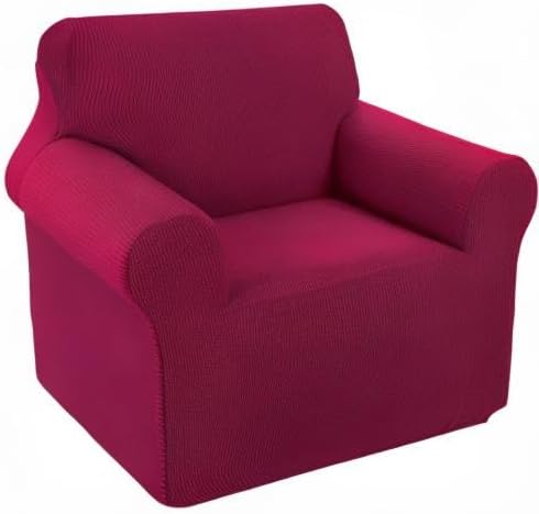 U-NICE HOME Recliner Chair Covers Stretch Couch Cover Sofa Cover Sofa Slipcover Furniture Protector for Chair Cover Pet Friendly(Armchair, Burgundy)
