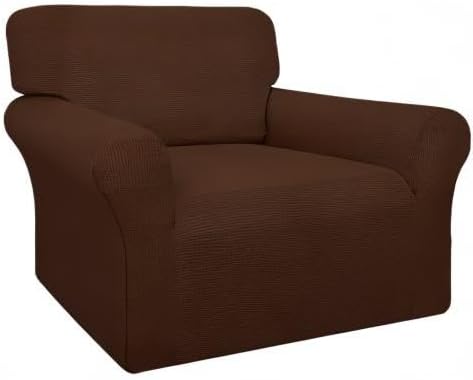 Easy-Going 100% Waterproof Chair Couch Cover, Dual Waterproof Sofa Cover, Stretch Jacquard Sofa Slipcover, Leakproof Furniture Protector for Kids, Pets, Dog and Cat (Chair, Coffee)