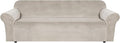 H.VERSAILTEX Stretch Velvet Sofa Covers Large Couch Covers Furniture Protector Soft with Non Slip Elastic Bottom, Feature Thick Comfy Rich Velour (Extra Large Sofa 98"-105", French Oak)