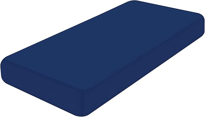 Smiry Printed Couch Cushion Covers, Stretch Soft Couch Covers for Sofa, Washable Non-Slip Sofa Slipcover Furniture Protector for Indoor and Outdoor (Large, Navy)
