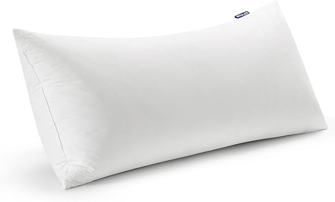 MIULEE Feather Pillow Insert 16x26, Decorative Down Feather Fluffy Throw Pillow Cotton Fabric for Living Room Sofa Bed