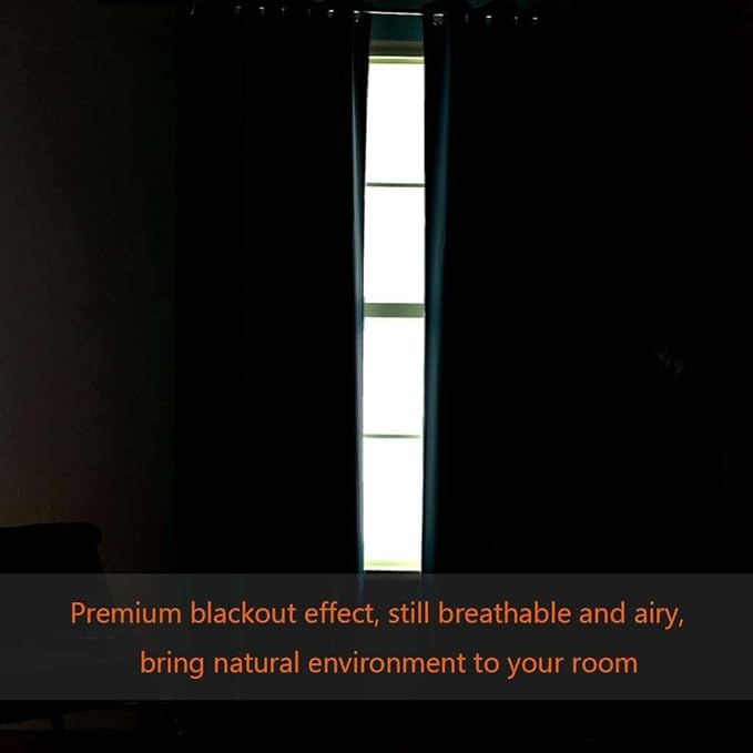 H.VERSAILTEX Blackout Patio Curtains 100 x 84 Inches for Sliding Door Extral Wide Blackout Curtain Panels Thermal Insulated Room Divider - Grommet Top, 7' Tall by 8.5' Wide - Olive