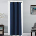 H.VERSAILTEX Doorway Curtain Blackout Closet Door Curtain Room Divider Window Treatment Curtain for Bedroom Thermal Insulated Privacy Drape Soundproof Grommet, 42 x 80 inches, 1 Panel, Navy