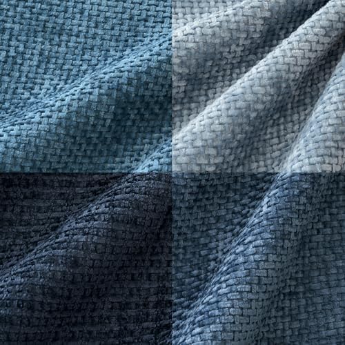 MIULEE Pack of 4 Couch Throw Pillow Covers 26x26 Inch Neutral Blue Soft Decorative Chenille Pillow Covers Farmhouse Accent Cushion Covers for Boho Western Spring Home Decor Sofa Bedroom Living Room