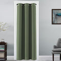 H.VERSAILTEX Doorway Curtain Blackout Closet Door Curtain Room Divider Window Treatment Curtain for Bedroom Thermal Insulated Privacy Drape Soundproof Grommet, 42 x 80 inches, 1 Panel, Bronze Green