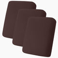 hyha Milk Silk Couch Cushion Covers, Soft Magic Sofa Covers Washable for 3 Cushion Couch, Stretch Sectional Outdoor Cushion Covers for Patio Furniture with Elastic Bottom(3 Packs, Chocolate)