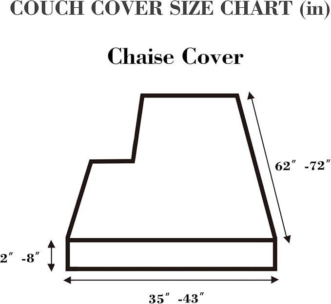 Sofa Covers Couch Covers for Sofa Pet Friendly Couch Cushion Covers Universal Sofa Covers Washable Stretch Slipcovers for Sectional Sofa (Texture Sea Blue,Chaise Cover)