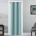 H.VERSAILTEX Doorway Curtain Blackout Closet Door Curtain Room Divider Window Treatment Curtain for Bedroom Thermal Insulated Privacy Drape Soundproof Grommet, 42 x 80 inches, 1 Panel, Mineral Blue