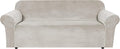 H.VERSAILTEX Stretch Velvet Sofa Covers Large Couch Covers Sofa Slipcovers Furniture Protector Soft with Non Slip Elastic Bottom, Feature Thick Comfy Rich Velour (Extra Wide Sofa 98"-105", Oatmeal)