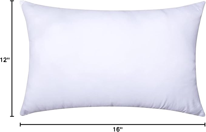 MIULEE Throw Pillow Insert Premium Pillow Stuffer Sham Rectangle Form for Decorative Cushion Bed Couch Sofa 12x16 Inch