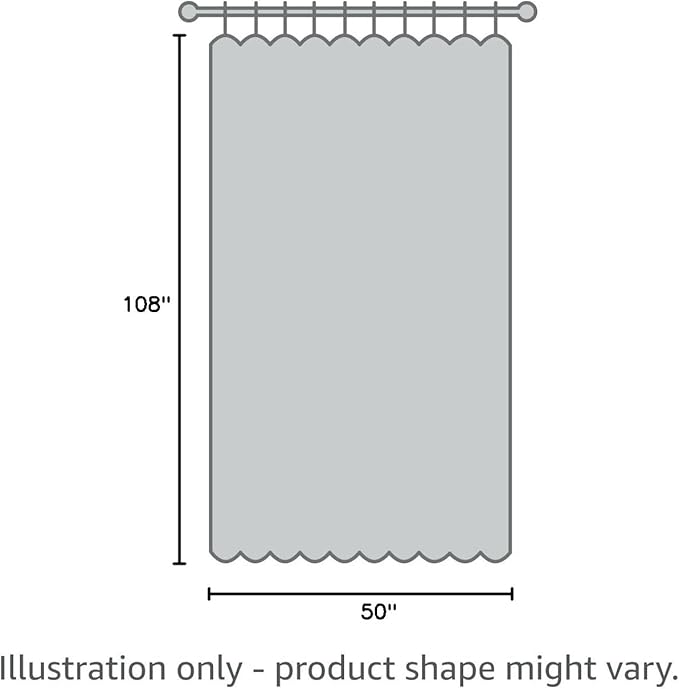 100% Blackout Shield Curtains, Dark Gray, 50''W x 108''L, 2 Panels, Grommet Top, Thermal Insulated, Full Light Blackout Curtains for Bedroom/Living Room