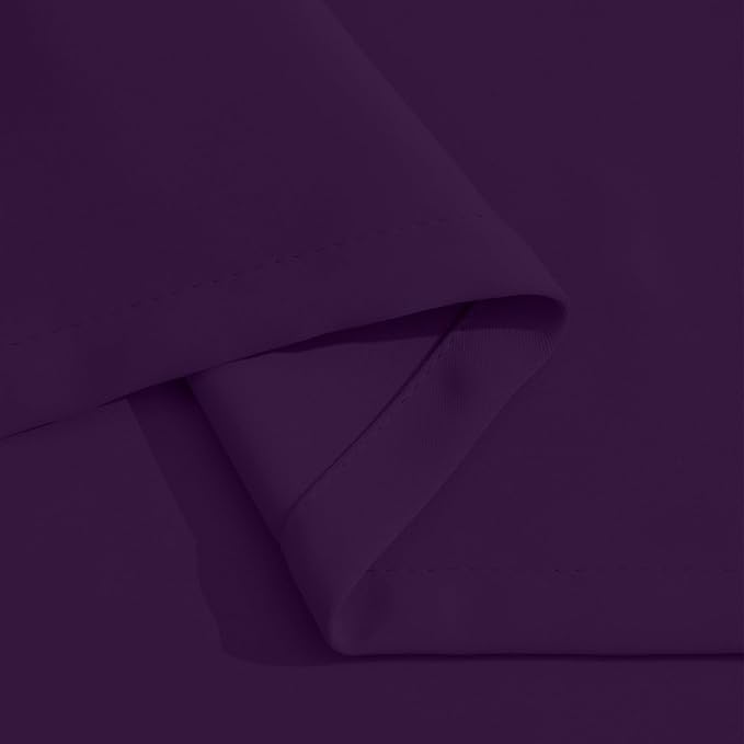 Yakamok Blackout Curtains for Bedroom,Thermal Insulated Blackout Grommet Top Drapes for Living Room,Purple,38x84 Inch, 1 Panel
