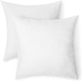 Amazon Basics Square Hypoallergenic Pillow Insert, Down Alternative Fiberfill, Sofa Bed Couch Decorative Stuffer, 18", 2-Pack