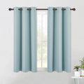 NICETOWN Modern Blackout Curtains Noise Reducing, Sky Blue, 2 Panels, W42 x L54, Thermal Insulated and Privacy Room Darkening Drape Panels for Boy's Guest Room Door Small Short Window