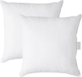 LANE LINEN 26x26 White Throw Pillow Inserts – Pack of 2 White, Fluffy Decorative Insert for Throw Pillow Covers, Perfect for Couch, Bed, Outdoor Use, and Elegant Sofa or Living Room Decor