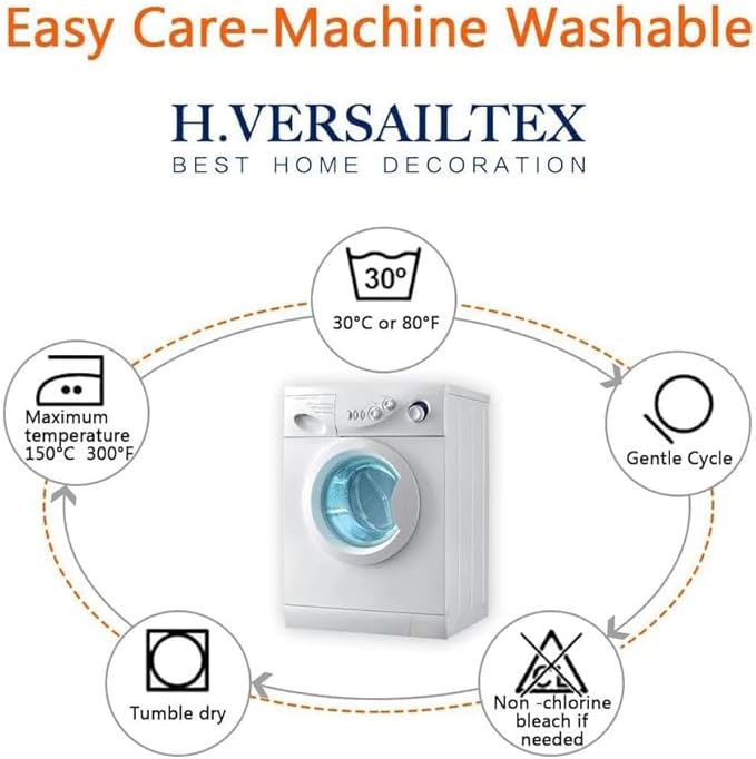 H.VERSAILTEX Blackout Patio Curtains 100 x 84 Inches for Sliding Door Extral Wide Blackout Curtain Panels Thermal Insulated Room Divider - Grommet Top, 7' Tall by 8.5' Wide - Sea Grass