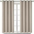 BGment Room Darkening Curtains 45 Inches Long - Grommet Thermal Insulated Drapes Window Treatment Curtains for Bedroom, 2 Panels, 52 x 45 Inch, Camel