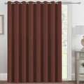 H.VERSAILTEX Blackout Patio Curtains 100 x 96 Inches for Sliding Door Extral Wide Blackout Curtain Panels Thermal Insulated Room Divider - Grommet Top, 8' Tall by 8.5' Wide - Rust