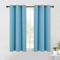 NICETOWN Blackout Curtain Panels for Bedroom, 2 Panels, W42 x L60 inches, Teal Blue, Thermal Insulated Grommet Top Blackout Draperies and Drapes