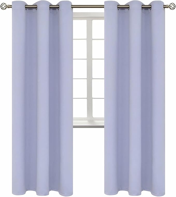 BGment Room Darkening Curtains 84 Inches Long - Grommet Thermal Insulated Drapes Window Treatment Curtains for Bedroom, 2 Panels, 42 x 84 Inch, Lavander