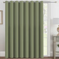 H.VERSAILTEX Blackout Patio Curtains 100 x 96 Inches for Sliding Door Extral Wide Blackout Curtain Panels Thermal Insulated Room Divider - Grommet Top, 8' Tall by 8.5' Wide - Sage