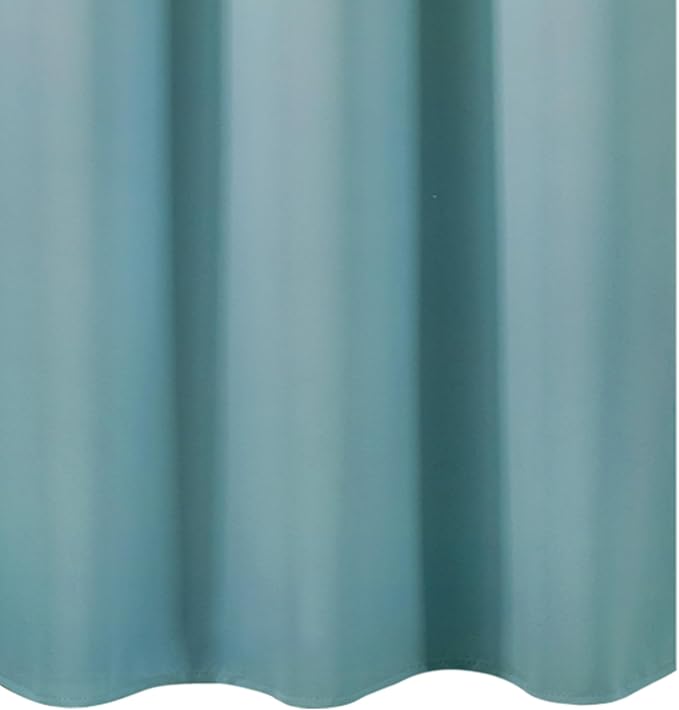 LEMOMO Stone Blue Blackout Curtains/38 x 54 Inch/Set of Two Panels Grommet Living Room Curtains