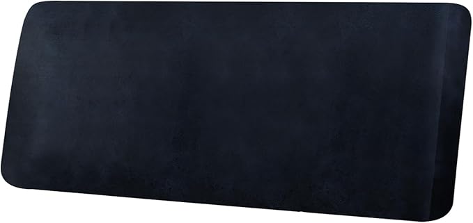 Leather Look Couch Cushion Covers Sofa Seat Slipcovers Sets Couches Furniture Protector for Sectional Armchair Loveseat Pets Kids Stretch Spandex Fabric (1 Cushion XL Sofa, Navy)