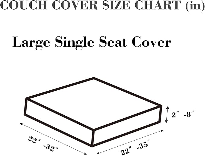 Sofa Covers Couch Covers for Sofa Pet Friendly Couch Cushion Covers Universal Sofa Covers Washable Stretch Slipcovers for Sectional Sofa (Texture Light Gray,Large Single Seat Cover)