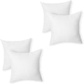 Amazon Basics Square Hypoallergenic Pillow Insert, Down Alternative Fiberfill, Sofa Bed Couch Decorative Stuffer, 20", 4-Pack