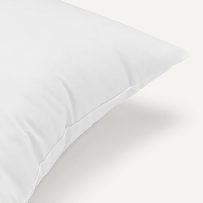 Amazon Basics Square Hypoallergenic Pillow Insert, Down Alternative Fiberfill, Sofa Bed Couch Decorative Stuffer, 20", 4-Pack