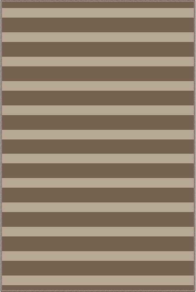 Front Door Mat Outside Entrance - 2x3 Brown Beige Striped Non-Slip Washable Doormat Indoor Outdoor Mat Entry Rug Small Layered Area Rug for Entryway Kitchen Front Porch Decor