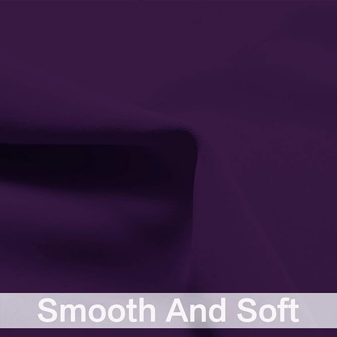 Yakamok Purple Blackout Curtains Room Darkening Thermal Insulated Grommet top Window Curtains for Living Room, 42 x 72 Inch,One Pair
