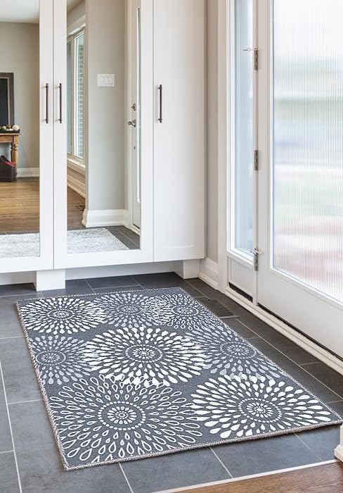 StepRite Runner Rug 2 x 3 ft, Washable Rugs, Hallway Runner Rugs, Kitchen Runner Rug Non Slip, Soft Runner with Rubber Backing for Kitchen, Hallway, Laundry, Bedroom, Living Room