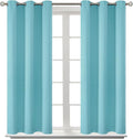 BGment Blackout Curtains - Grommet Thermal Insulated Room Darkening Bedroom and Living Room Curtains, Set of 2 Panels (38 x 63 Inch, Baby Blue)