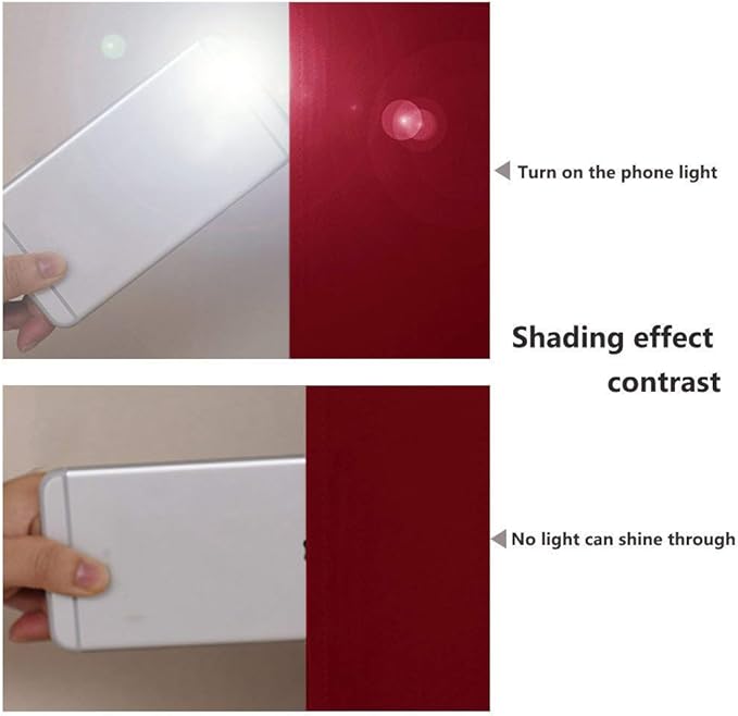 NICETOWN Truly Blackout Drapes for Living Room, Heavy-Duty Full Light Shading Curtain Set with Black Liner Backing for Villa/Hall/Dorm Window（Burgundy Red, Set of 2, 46 inches Wide x 90 inches Long