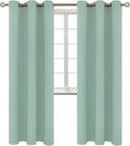 BGment Blackout Curtains - Grommet Thermal Insulated Room Darkening Bedroom and Living Room Curtains, Set of 2 Panels (38 x 84 Inch, Frosty Green)