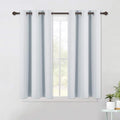 NICETOWN Room Darkening Draperies Curtains Panels, Window Treatment Thermal Insulated Grommet Room Darkening Curtains/Drapes for Bedroom (2 Panels, 42 by 45, Platinum-Greyish White)