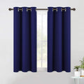NICETOWN Living Room Blackout Curtain Panels, Window Treatment Energy Saving Thermal Insulated Solid Grommet Blackout Drapes/Draperies (1 Pair, 42 by 54-Inch, Royal Blue)